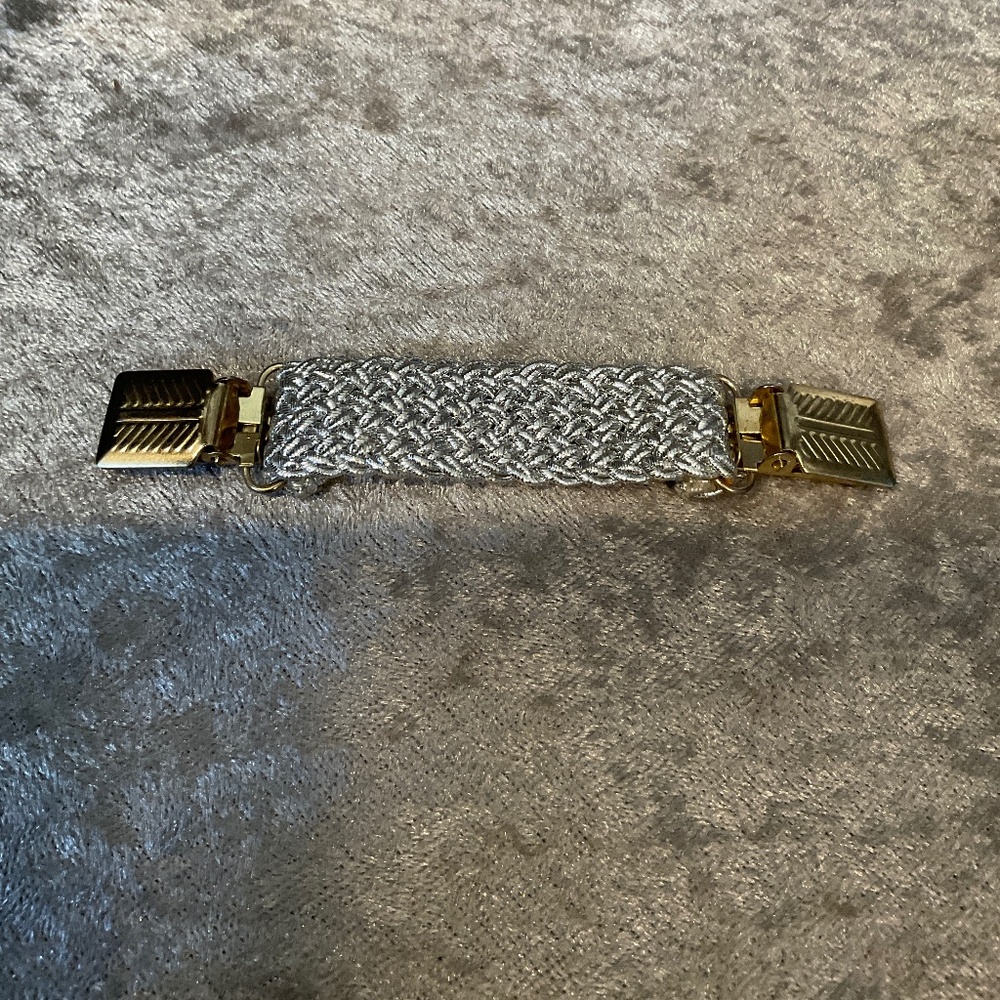 Vintage Silver Braid Sweater Clip